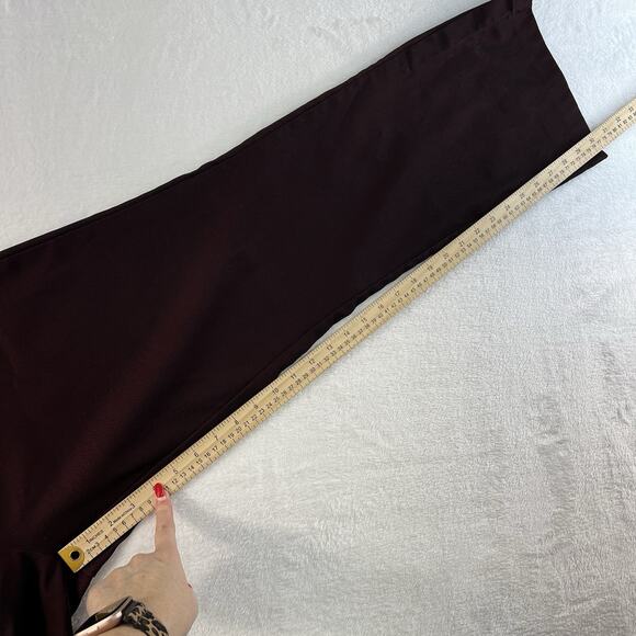 Y2K Sharkskin Pants No Boundaries Jrs 13 Maroon Iridescent Vtg Straight Grunge - Picture 13 of 15